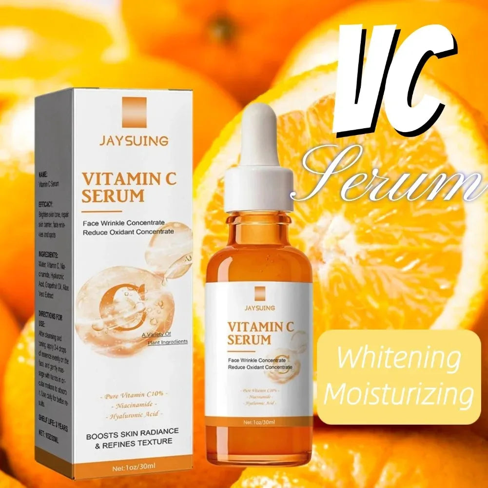 Vitamin C Wrinkle Remover Face Serum Lifting Firming Fade Fine Lines Anti-aging Essence Whitening Brighten Nourish Skin Care